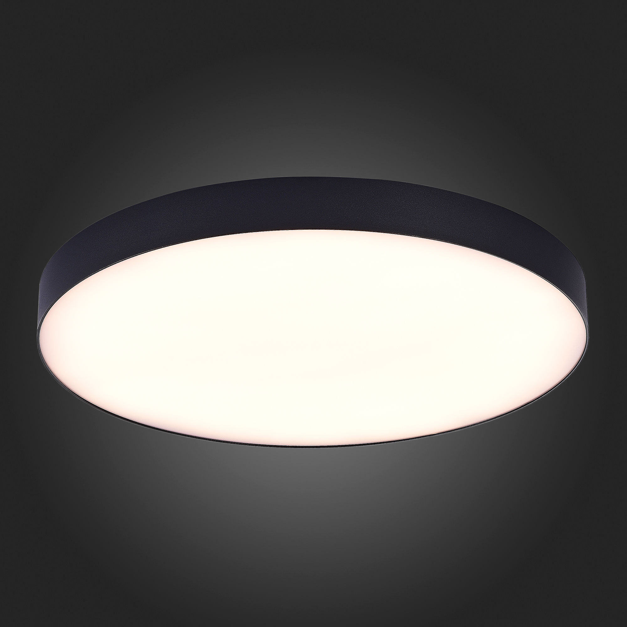 ST606.432.96 Светильник потолочный Черный LED 1*96W 3000K 8 640Lm Ra>85 120° IP20 D600xH55 185-265V Накладные светильники