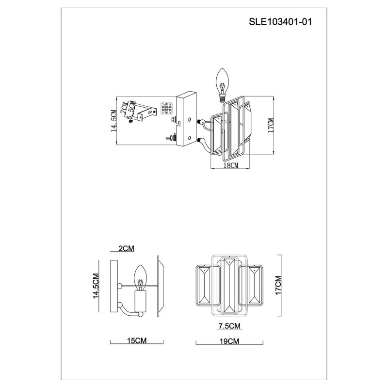 Бра Evoluce SLE103401-01