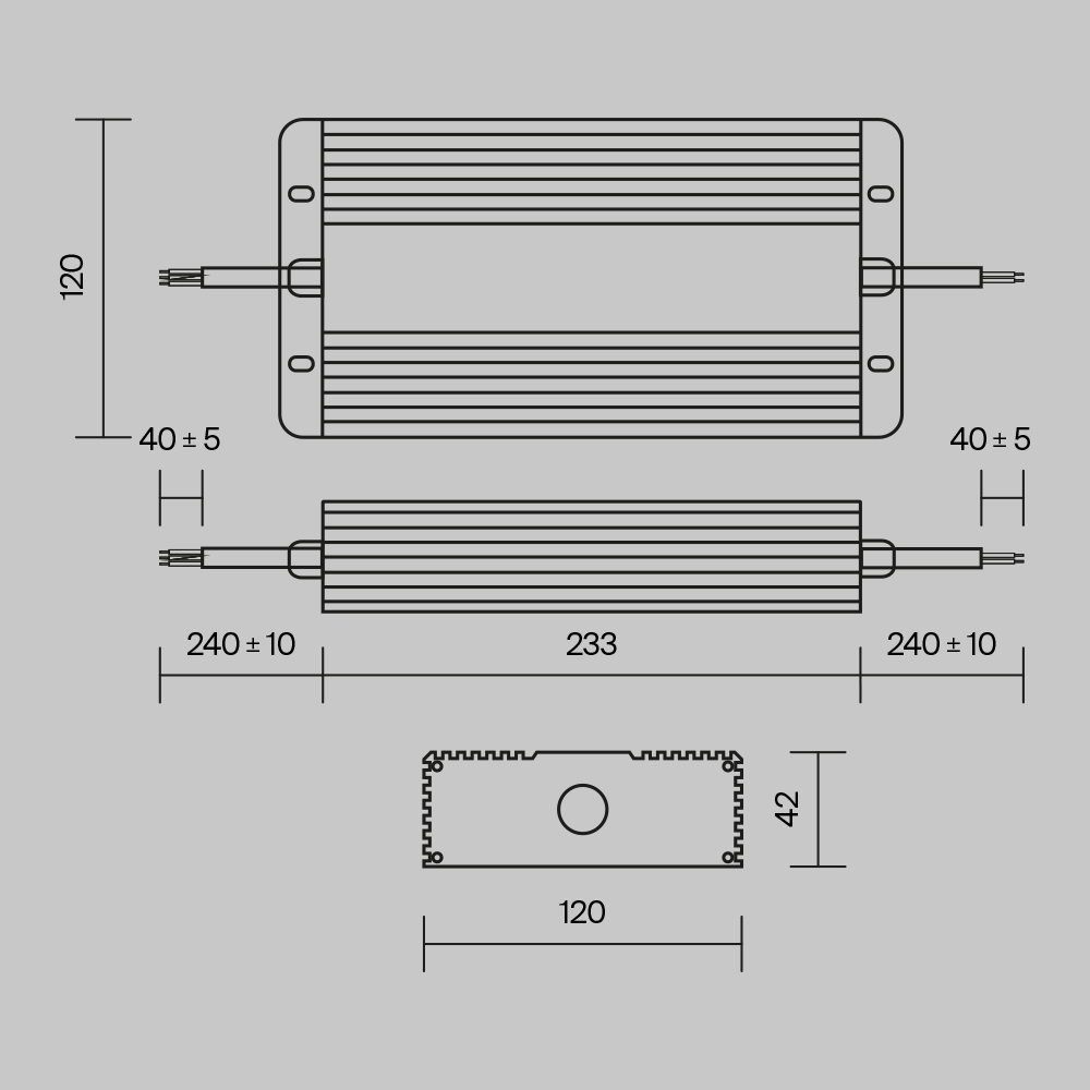 Источник напряжения Technical PSL008-400W-48V-IP67