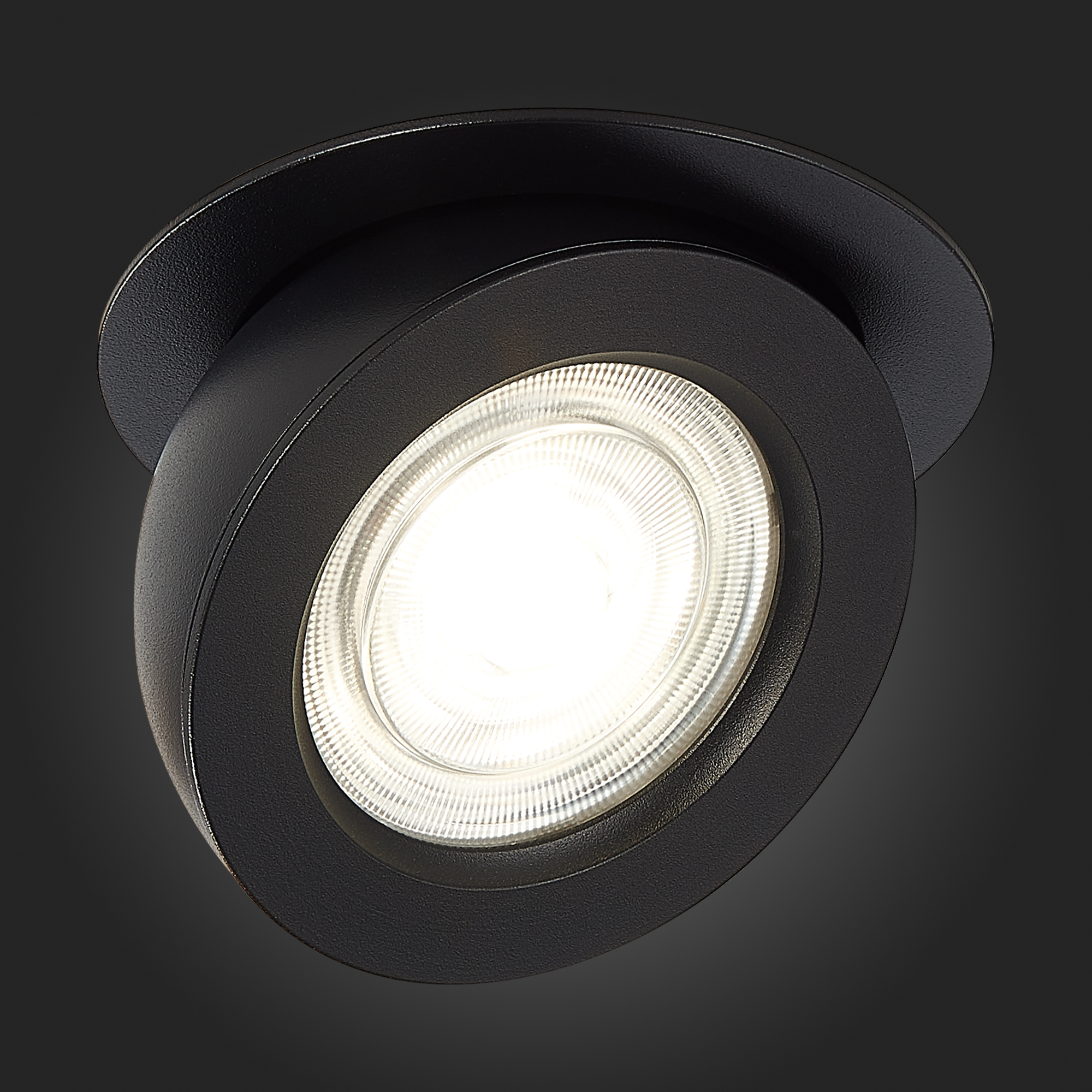 ST654.448.10 Св-к встр. Черный LED 1*10W 4000K 850Lm Ra>90 38° IP20 D109xH60 180-240V Встраиваемые светильники