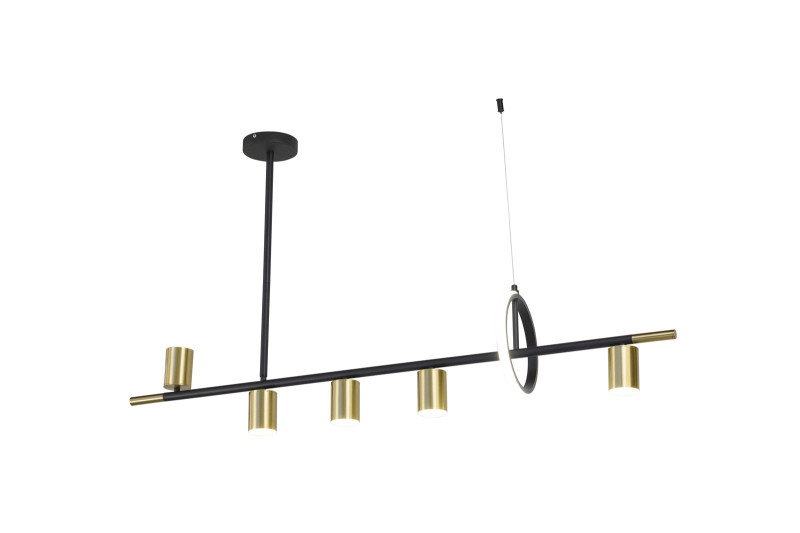 Люстра на штанге AM Group AM438 POLISHED GOLD