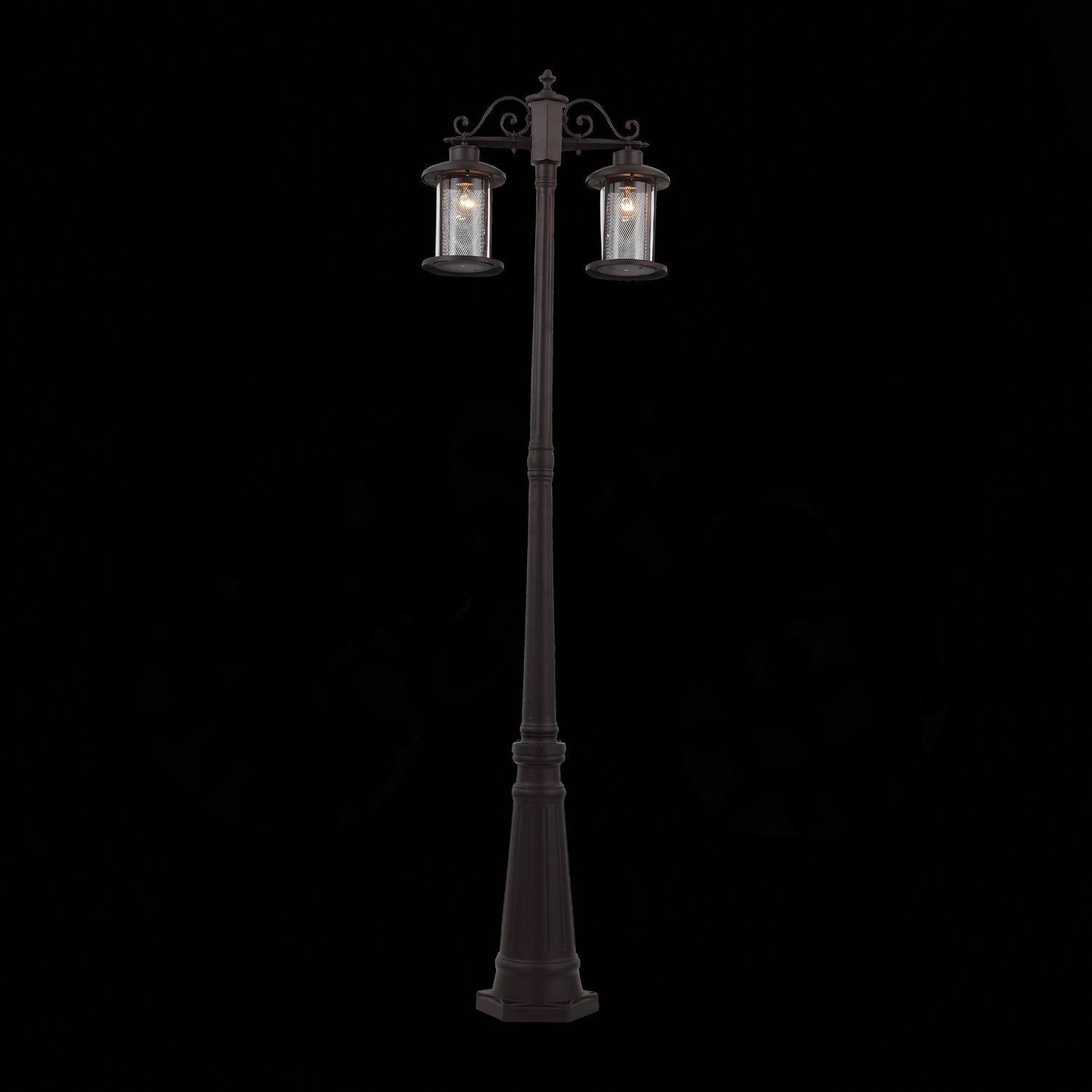 SL080.425.02 Светильник уличный наземный ST-Luce Темный кофе/Прозрачный, Темный кофе E27 2*100W LASTERO