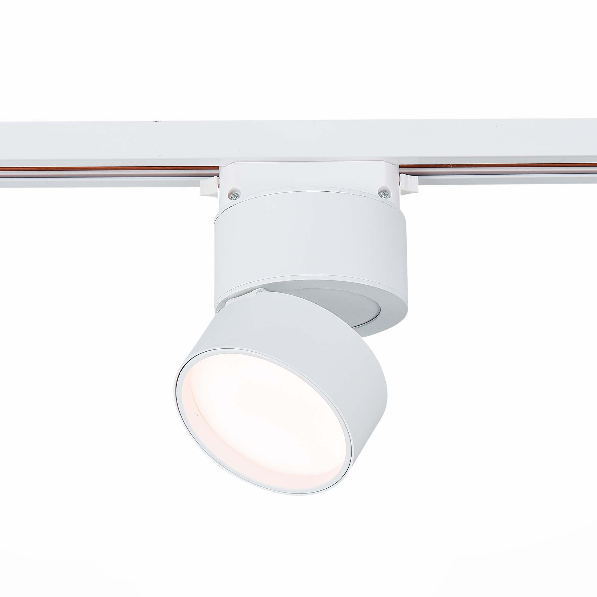 ST651.536.09 Св-к трек. Белый LED 1*9W 3000K 720Lm Ra>90 120° IP20 D85xH122 170-240VV BASE