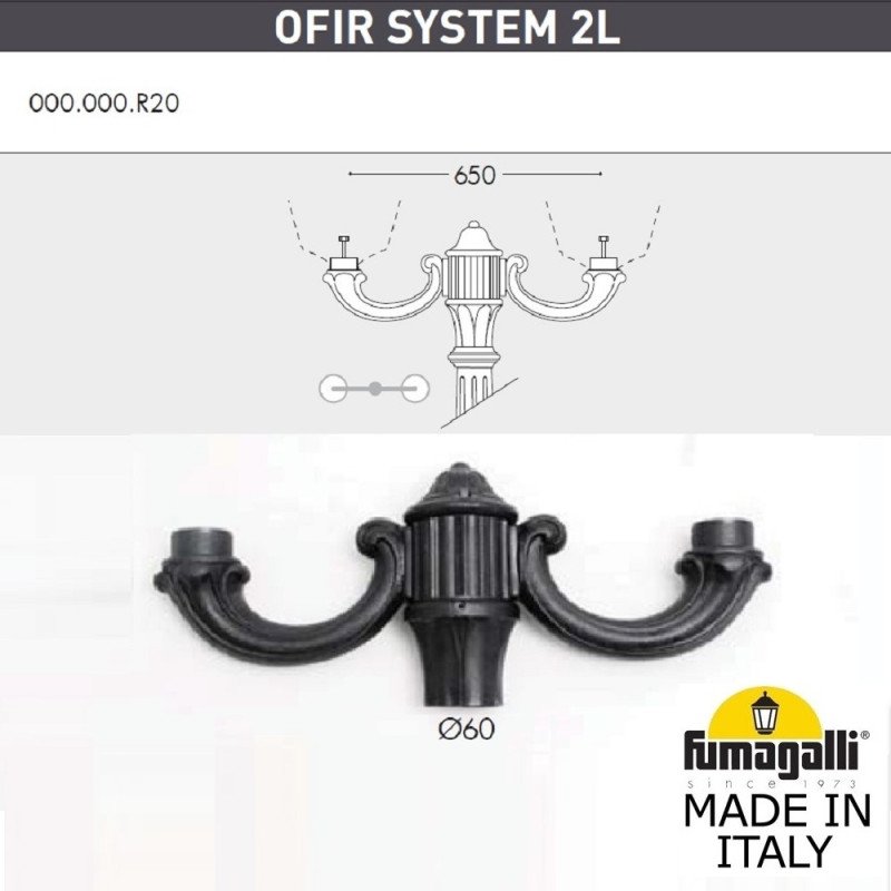 Садово-парковый светильник Fumagalli G30.202.R20.AZF1R