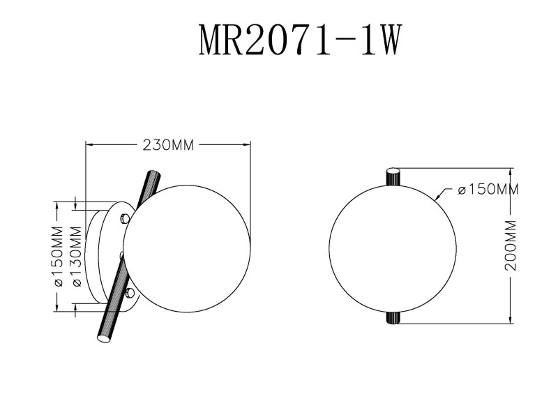 Бра MyFar MR2071-1W