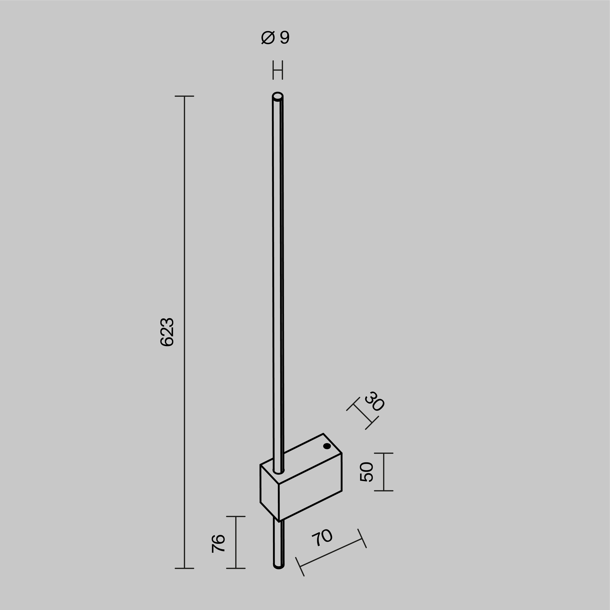 Настенный светильник (бра) Technical C070WL-L6W3K