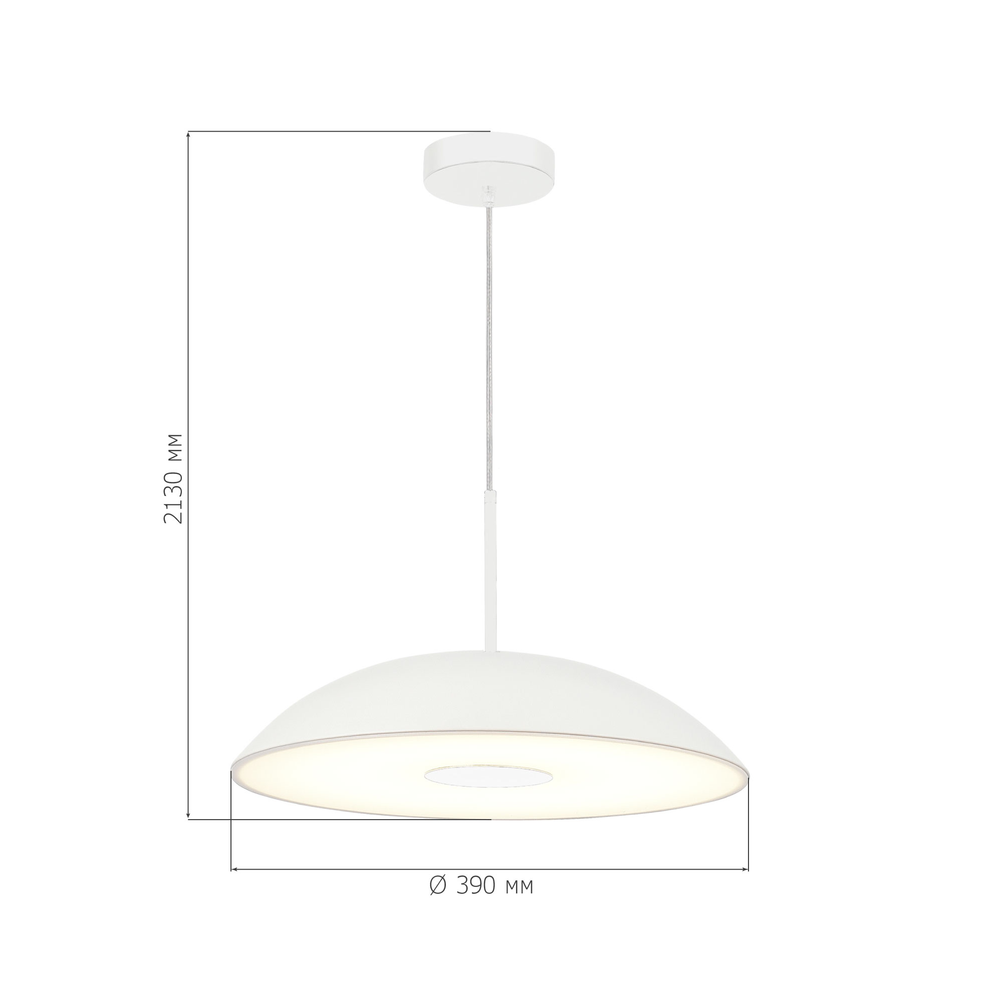 SL6128.503.01 Светильник подвесной ST-Luce Белый/Белый LED 1*24W 3000K LID