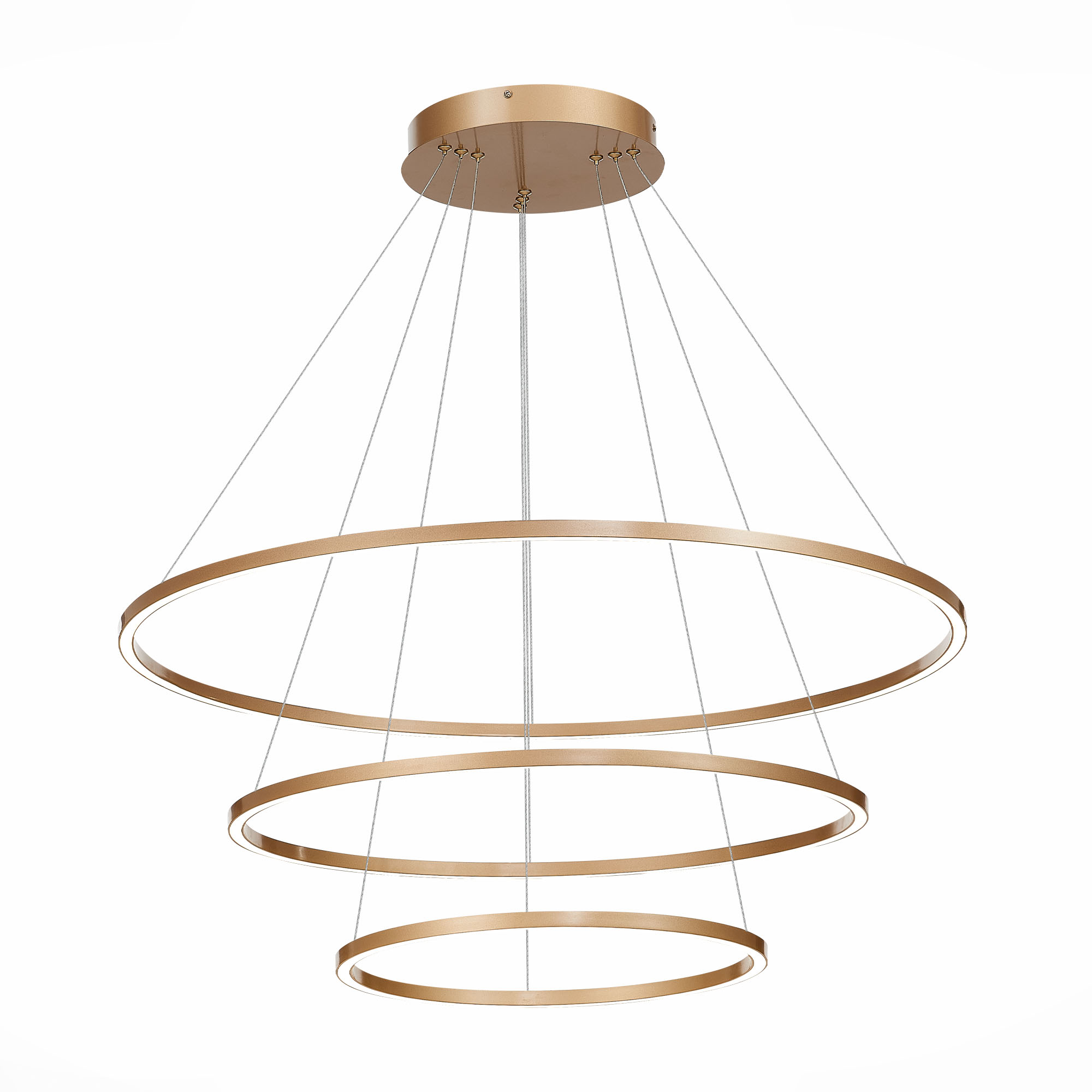 ST605.203.114 Cветильник подвесной SMART ST-Luce Золотистый/Белый LED 1*114W 2800-6500K AURA