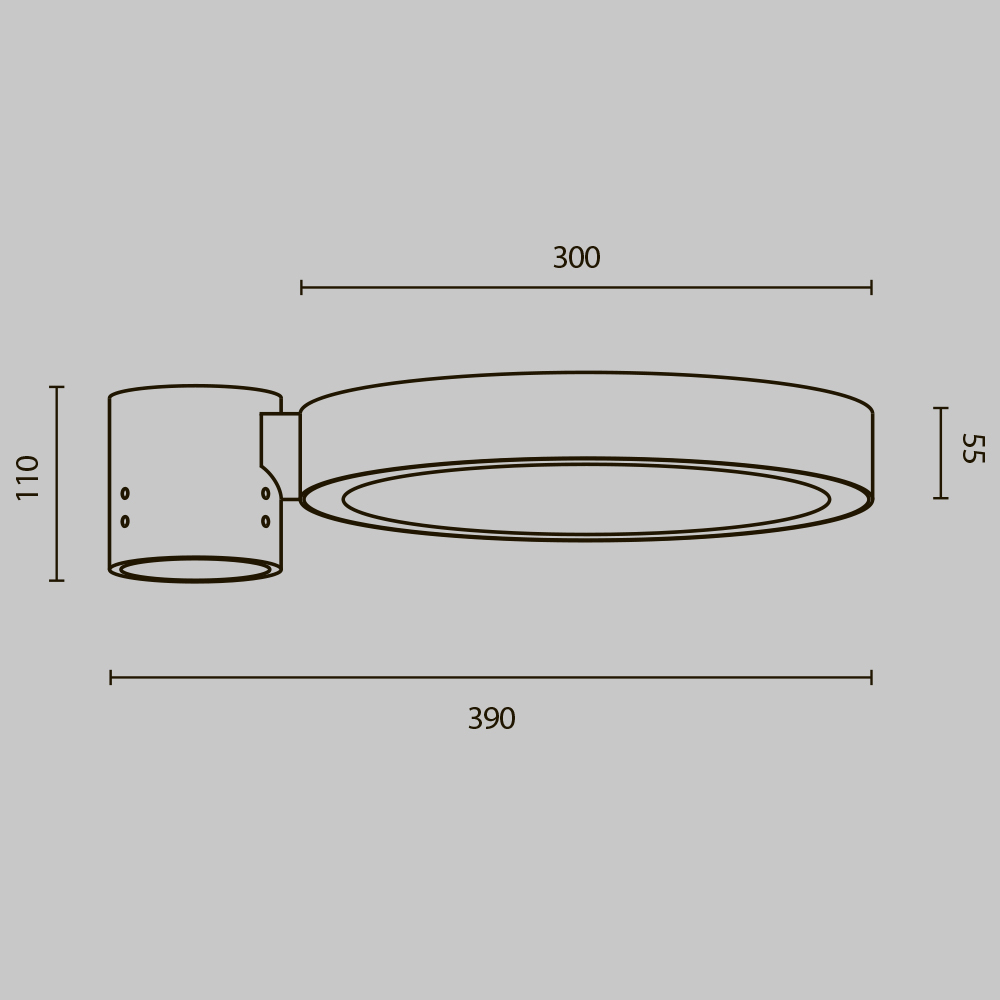 Парковый светильник Outdoor O472H-L50GF3K