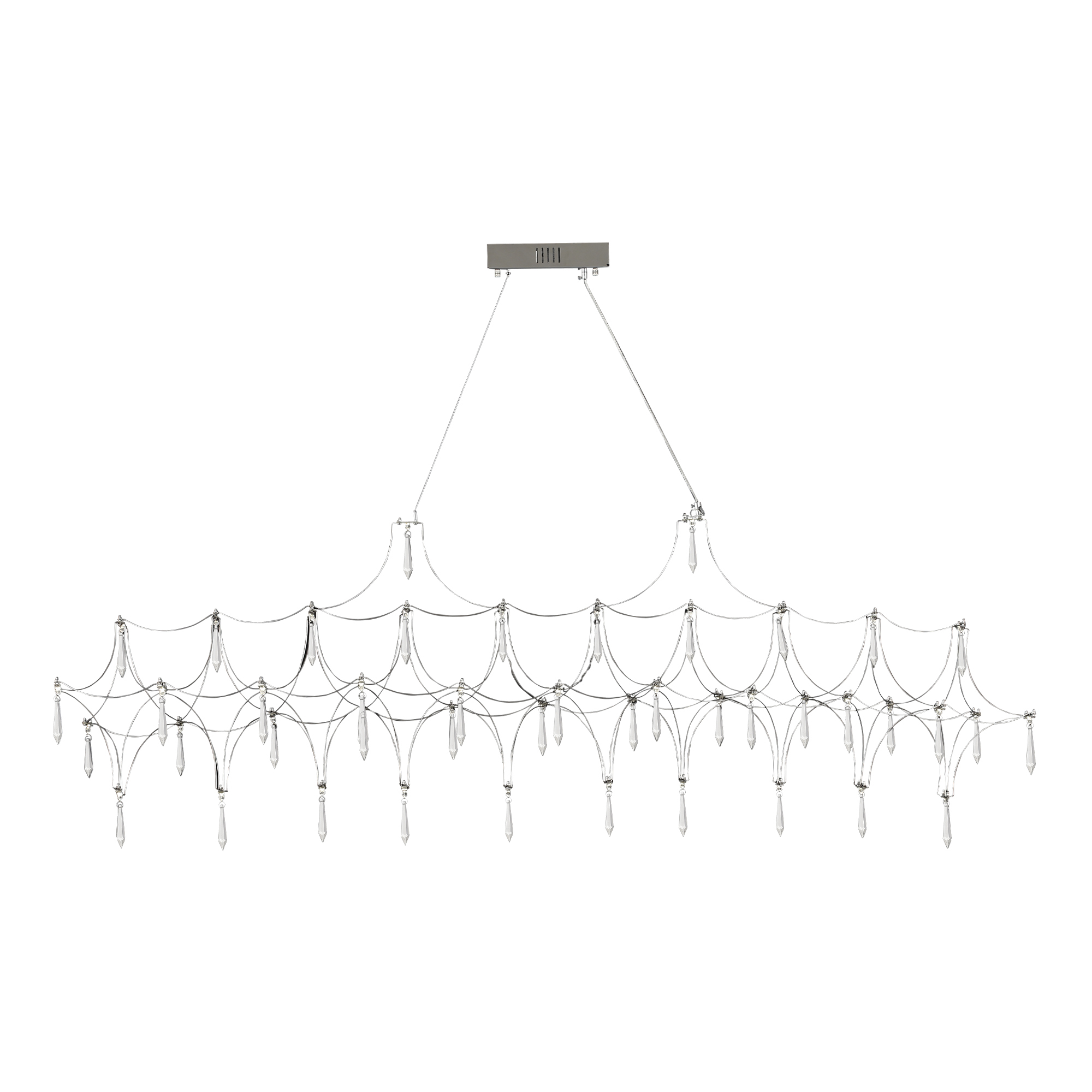 SL6603.103.23 Светильник подвесной ST-Luce Хром/Прозрачный LED 1*23W 4000K GRAVETTA