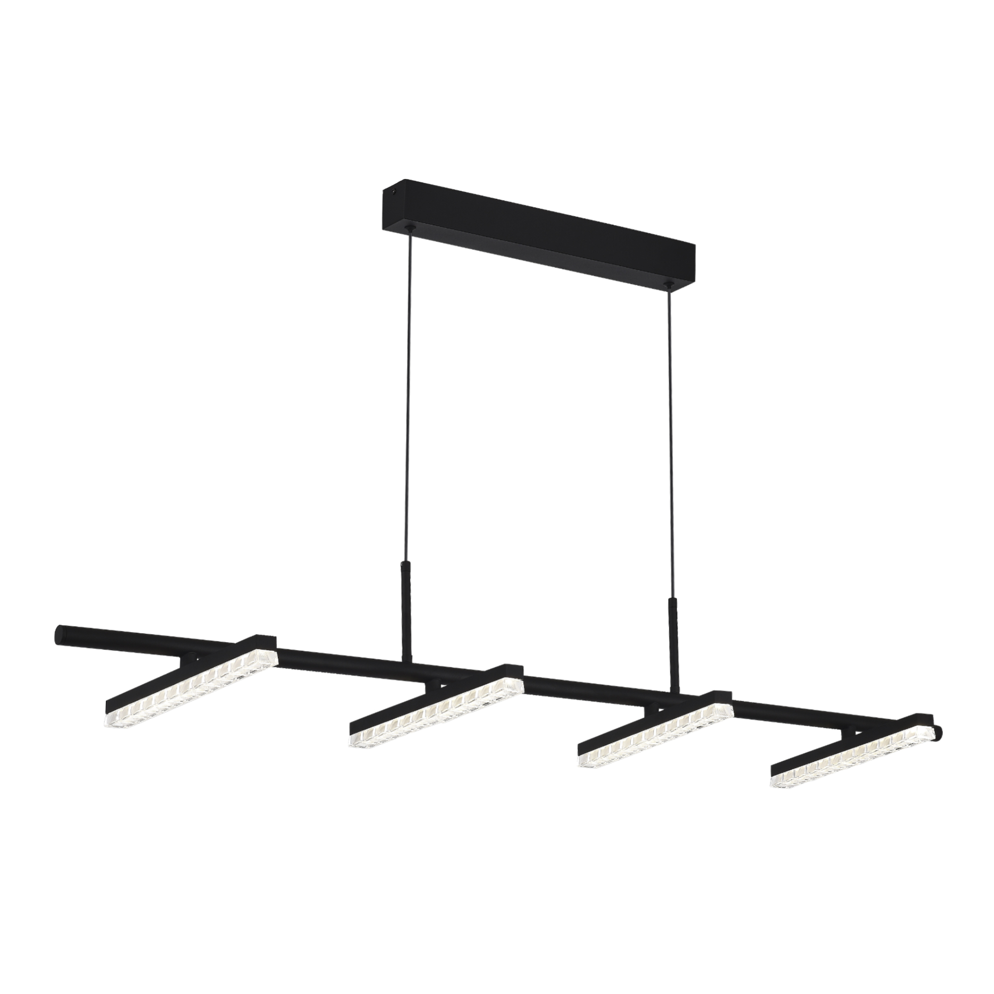 SL1018.403.04 Светильник подвесной ST-Luce черный/прозрачный LED 1*32W 4000K EUCLIDICS