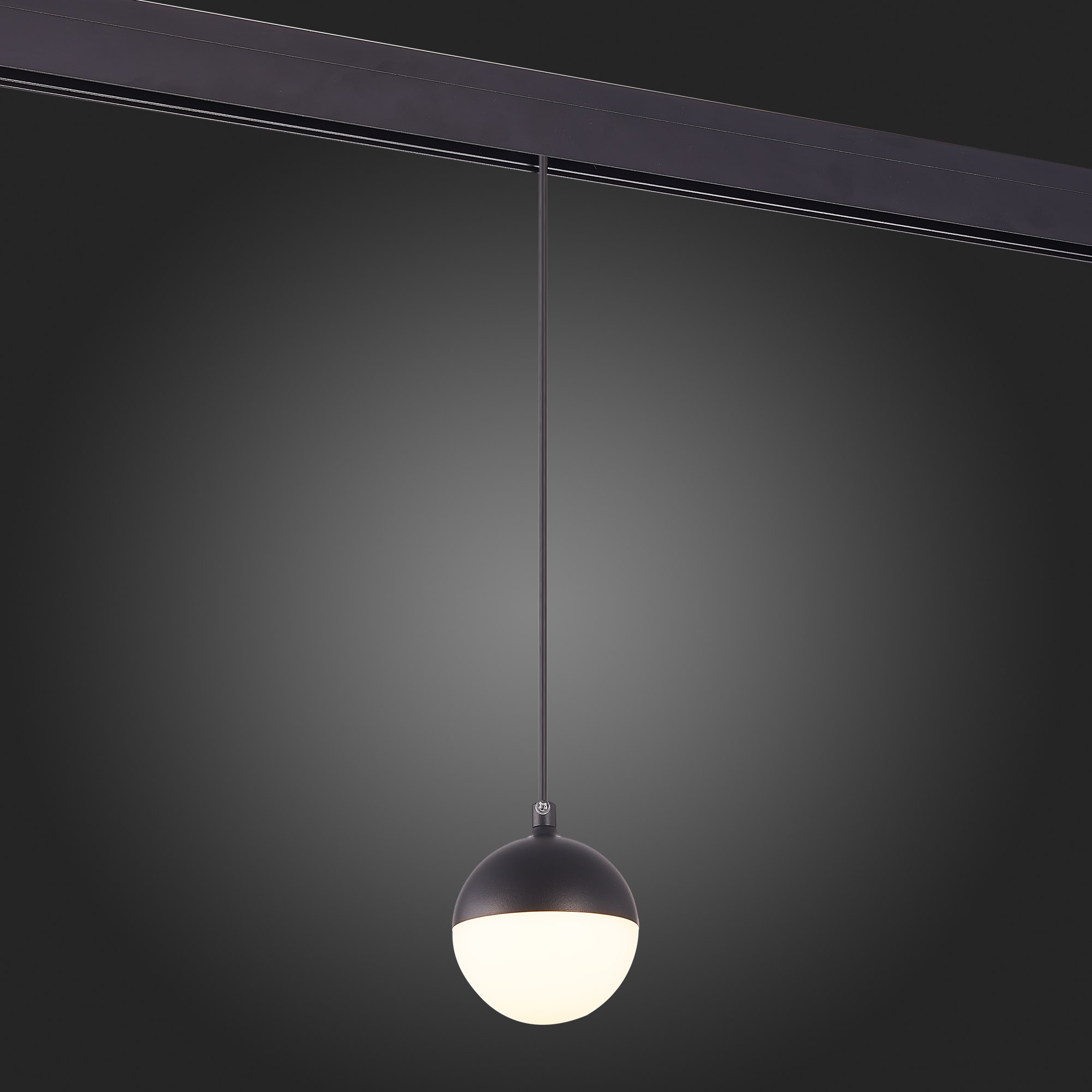 ST358.433.07PWM4 Магнитный трековый светильник подвесной Черный LED 1*7W 3000K 520Lm Ra>80 120о IP20 SKYLINE 48
