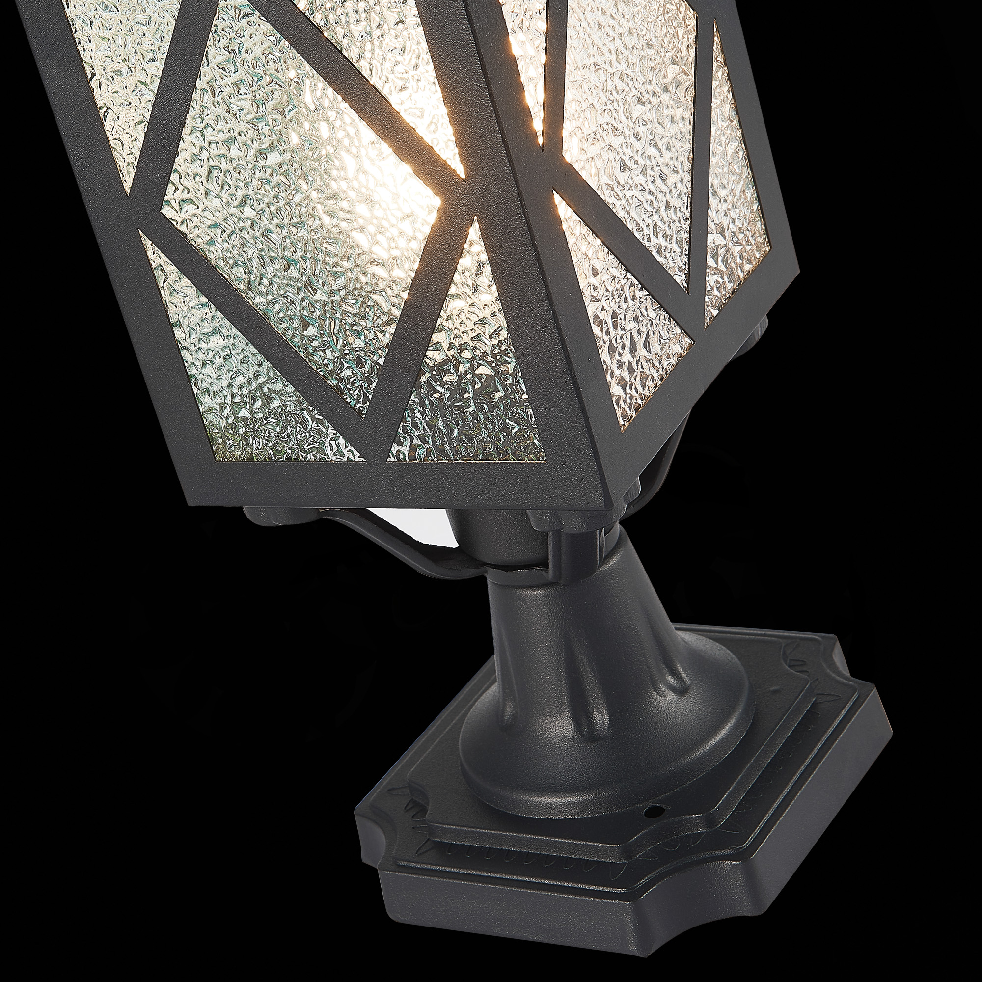 SL084.405.01 Светильник уличный наземный ST-Luce Черный/Черный, Прозрачный E27 1*60W LORNE