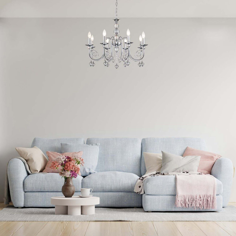 Подвесная люстра Escada 678/8PL Chrome