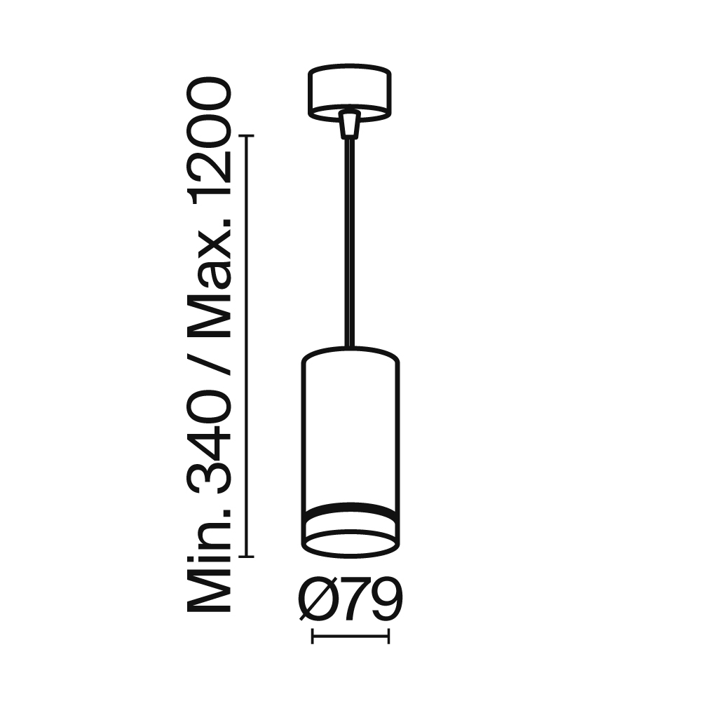 Подвесной светильник Technical P085PL-12W4K-W