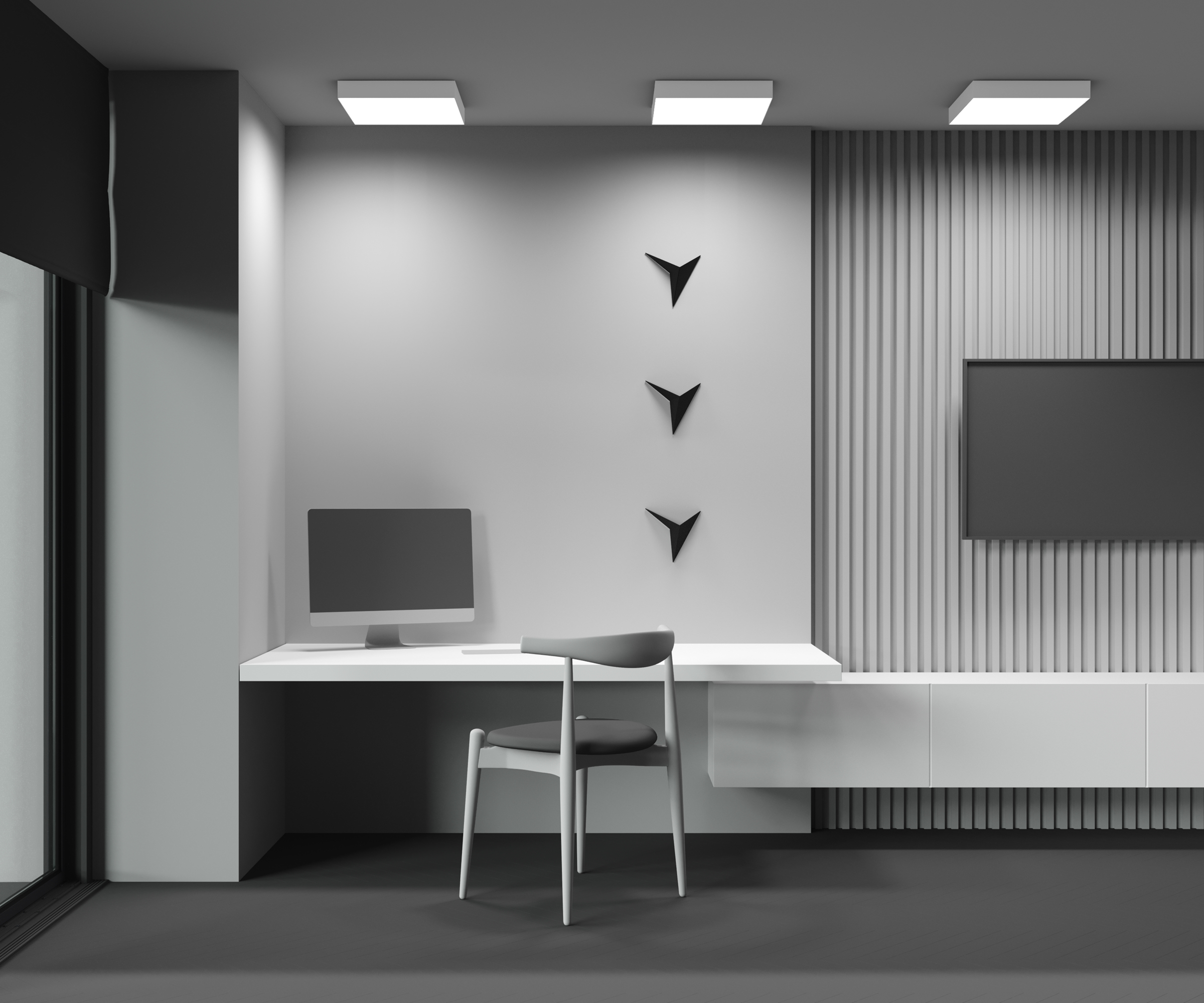 Потолочный светильник Technical C032CL-45W4K-SQ-W