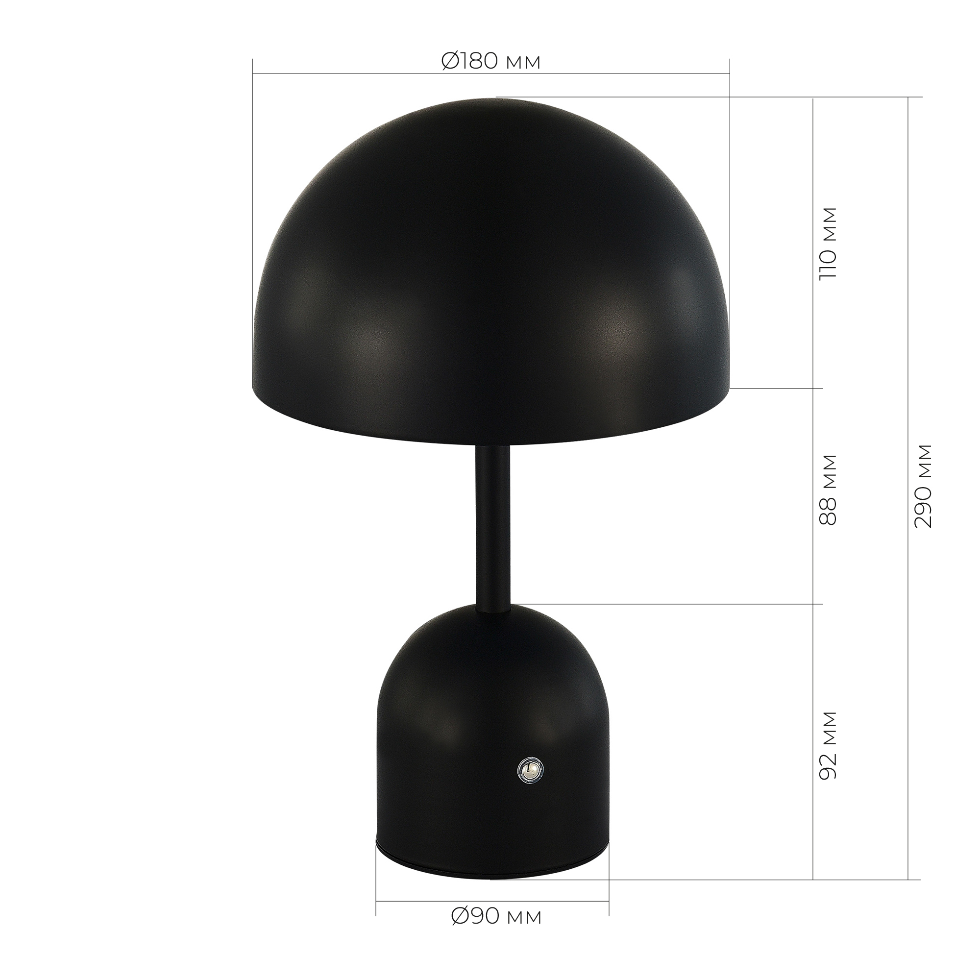 SLE1806-404-01 Прикроватная лампа Черный/Черный LED 1*3W 3000-6000K ECLAT