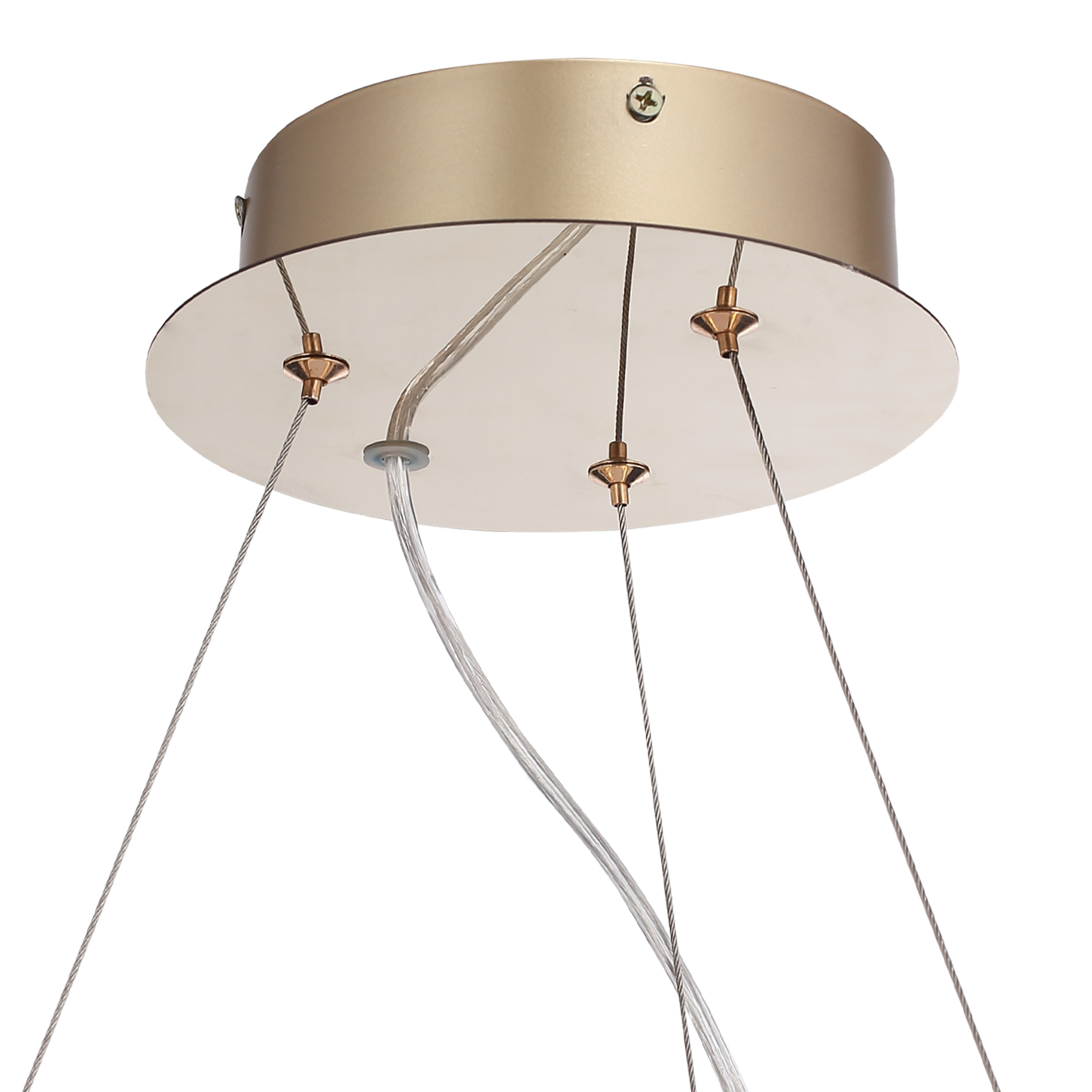 SL6135.213.01 Светильник подвесной ST-Luce золото/прозрачный, янтарный LED 1*42W 3000K LIGHTSOME