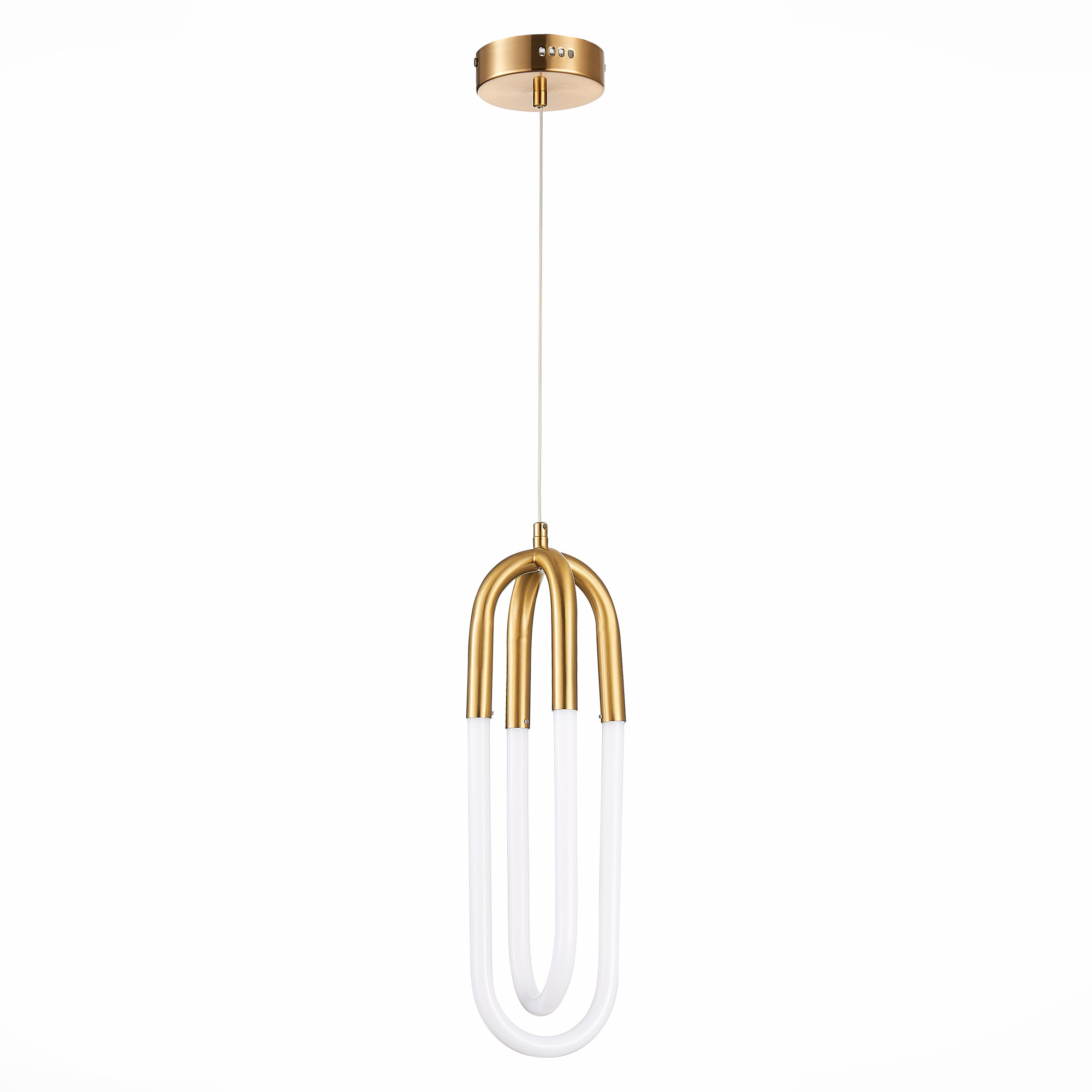 SL1579.303.02 Подвес ST-Luce Латунь/Латунь, Белый LED 2*14W 3000K MOFISTO
