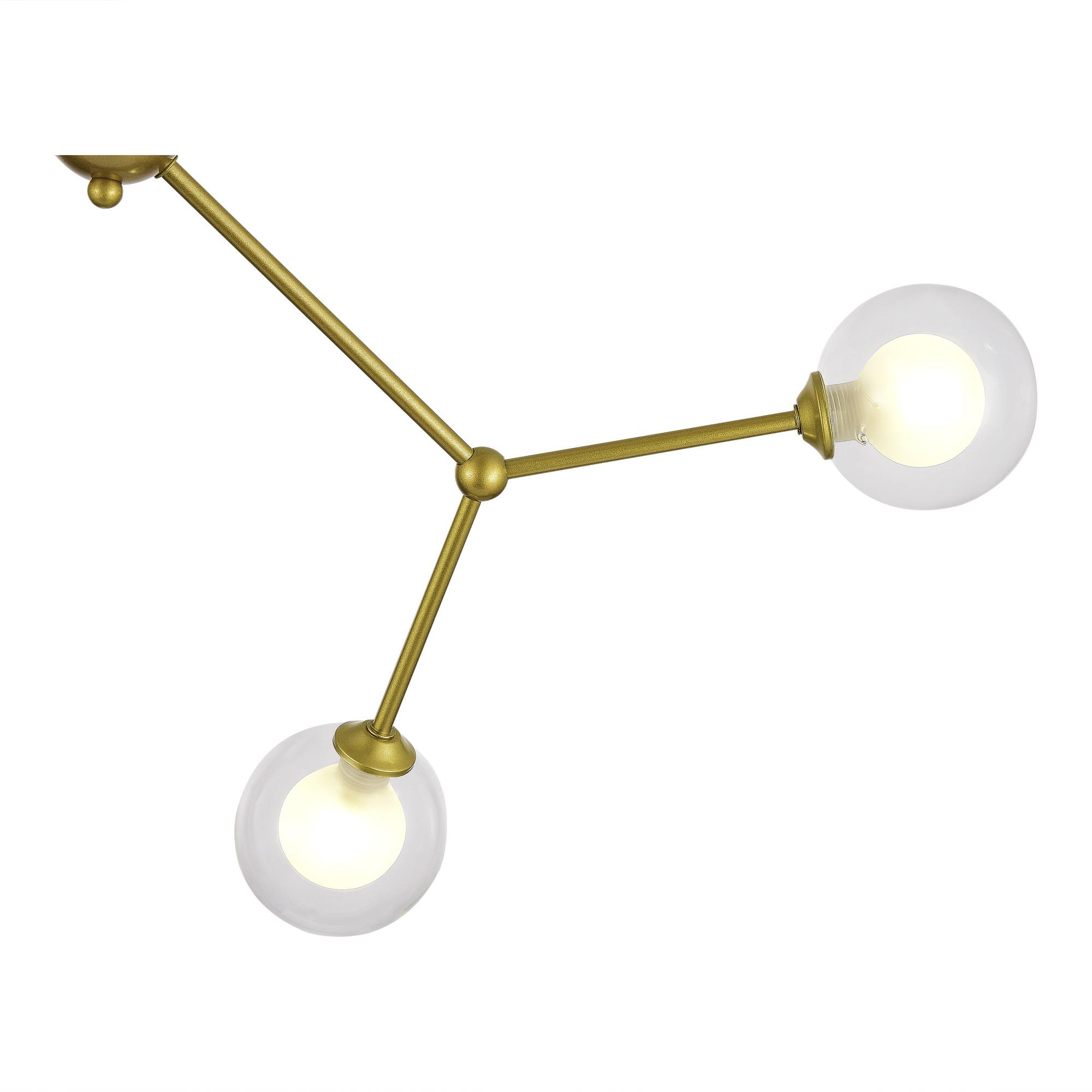 SLE1106-203-04 Светильник подвесной Золотистый/Прозрачный, Белый G9 LED 4*5W ARCUS