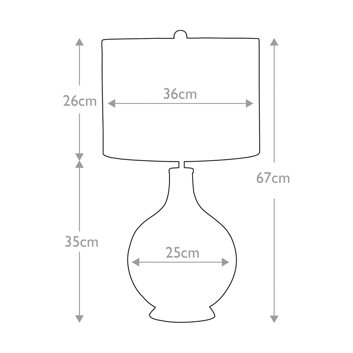 Настольная лампа Elstead Lighting, Арт. ORB-CLEAR-AB-BLK