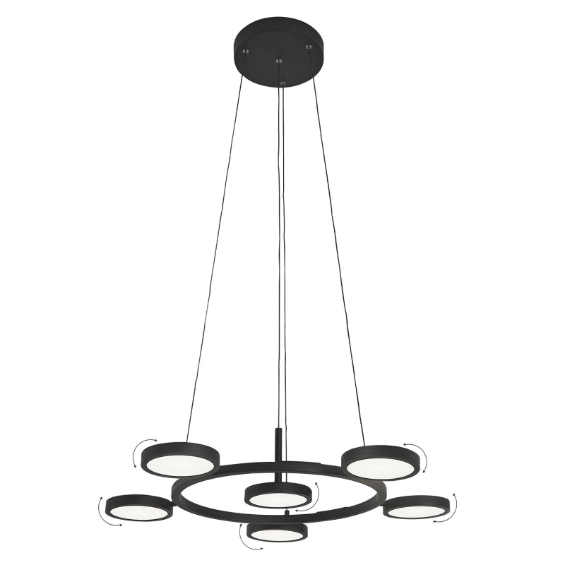 Подвесная люстра Crystal Lux CLT 027C6 D700 BL