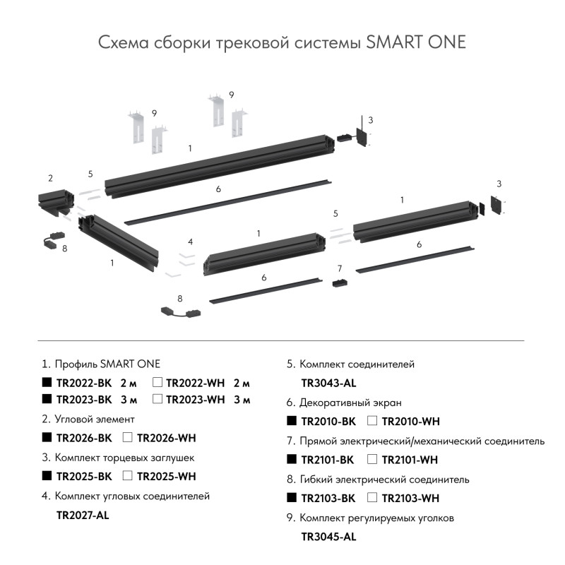 Коннектор Denkirs TR2103-BK