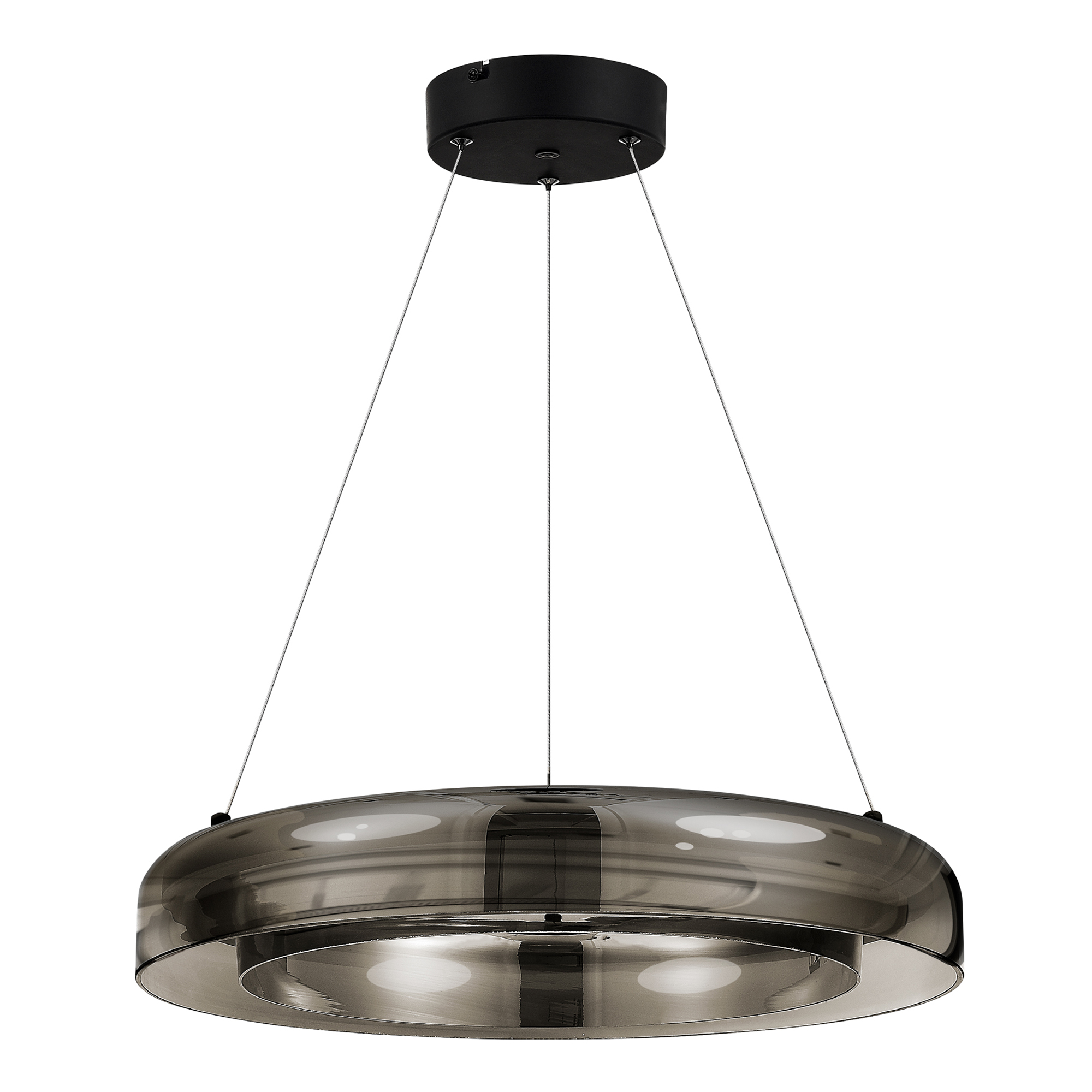 SL6019.333.01 Светильник подвесной ST-Luce Черный/Дымчатый, Белый LED 1*36W 3000K FORAY