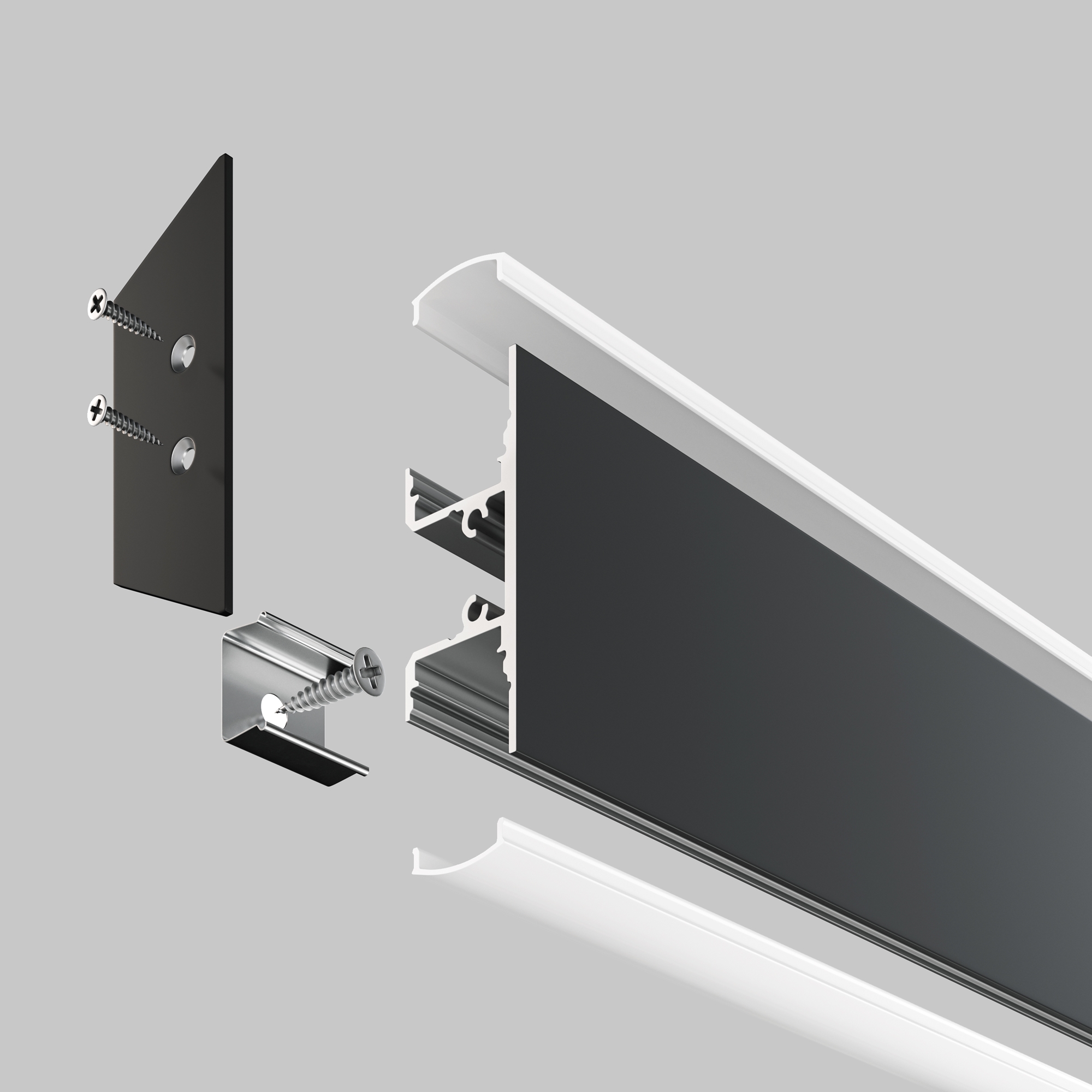Профиль Led Strip ALM-1848-B-2M
