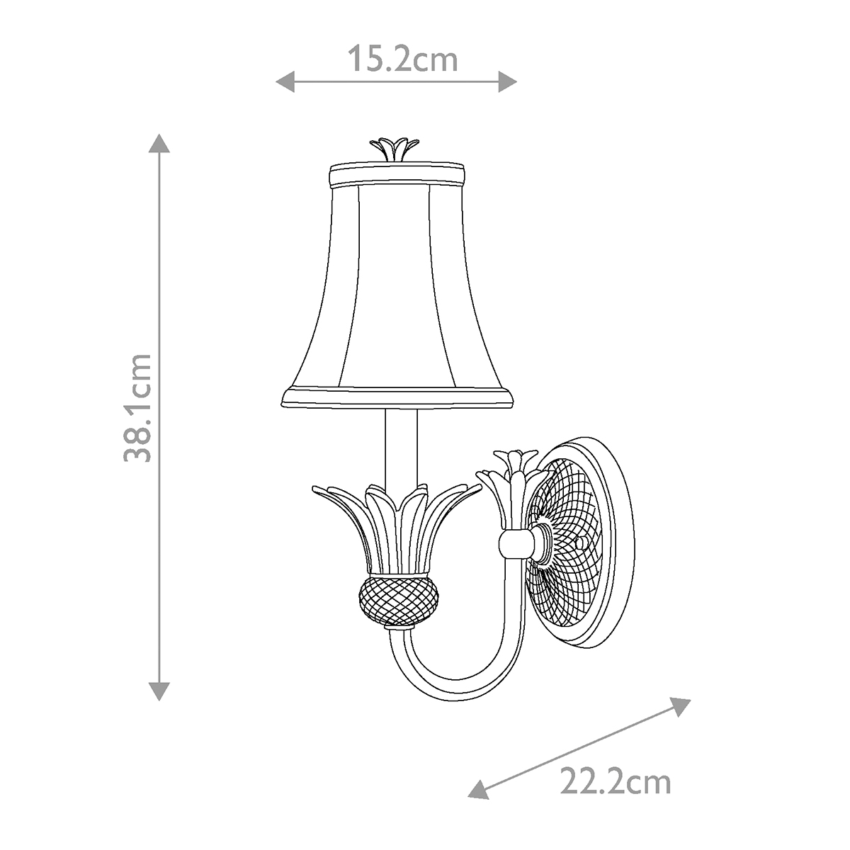 Бра Hinkely Lighting, Арт. HK-PLANT1-PZ