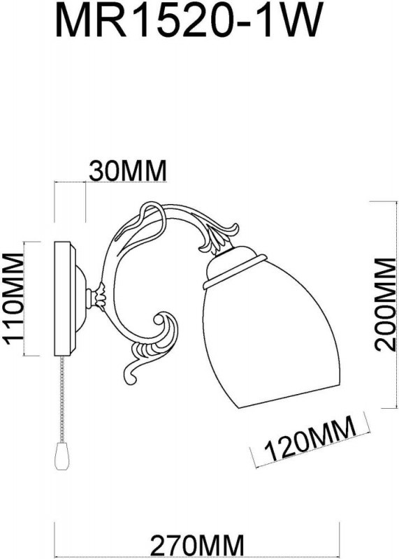 Бра MyFar MR1520-1W
