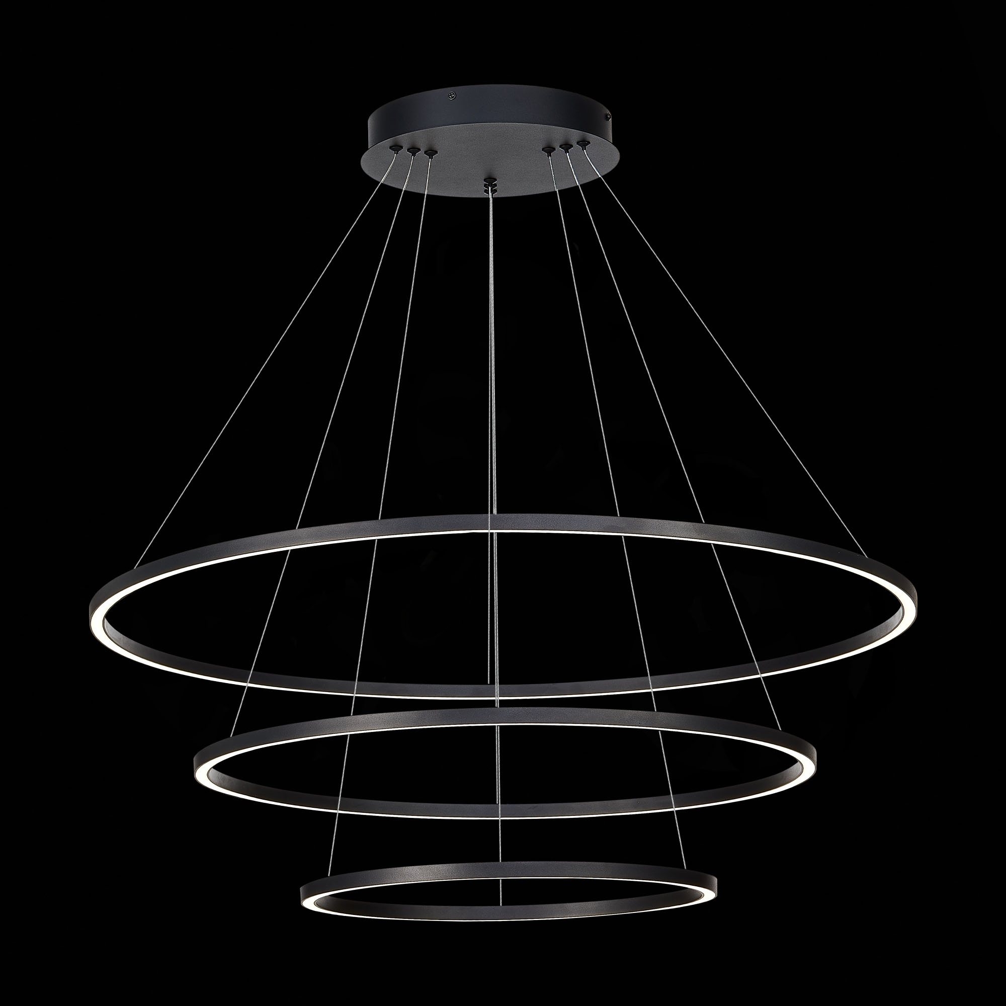 ST605.403.114 Cветильник подвесной SMART ST-Luce Черный/Белый LED 1*114W 2800-6500K AURA