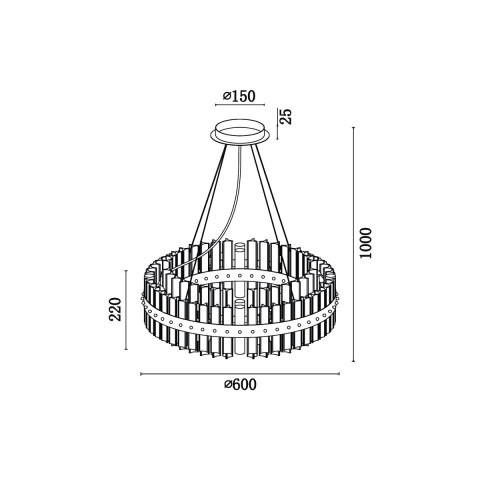 Подвесная люстра Vele Luce VL3034P16