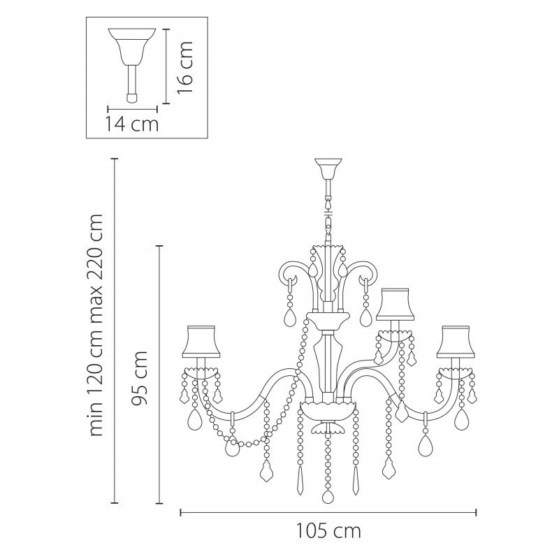 Подвесная люстра Lightstar 715187