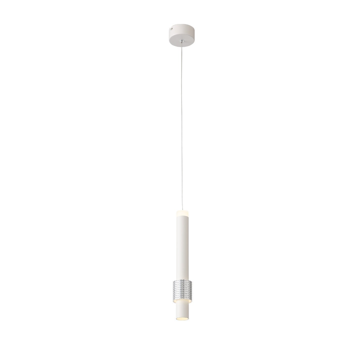 SL1591.503.01 Светильник подвесной ST-Luce Белый, Алюминиевый/Белый LED 1*6W 3000K Подвесные светильники