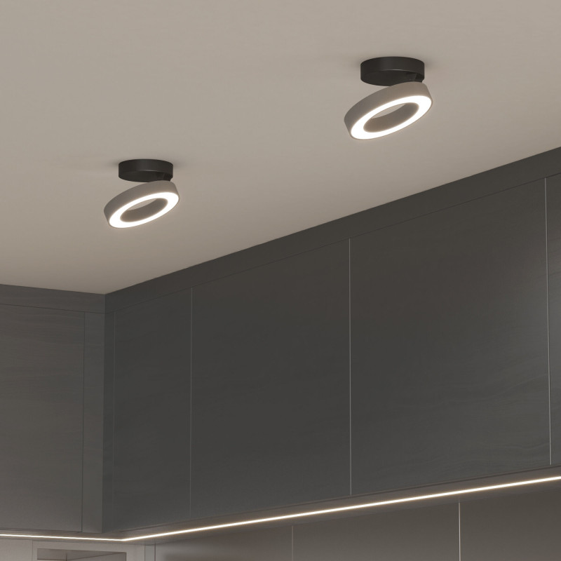 Накладной светильник Elektrostandard Spila серебро 12W 4200К (25105/LED)