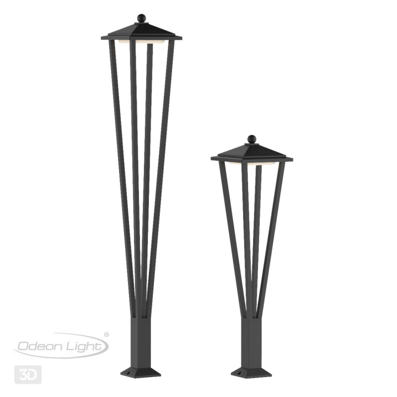 Садово-парковый светильник Odeon Light 6655/12GA