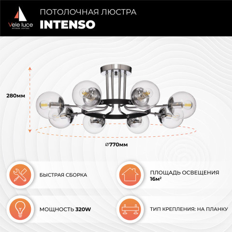 Накладная люстра Vele Luce VL1413L08