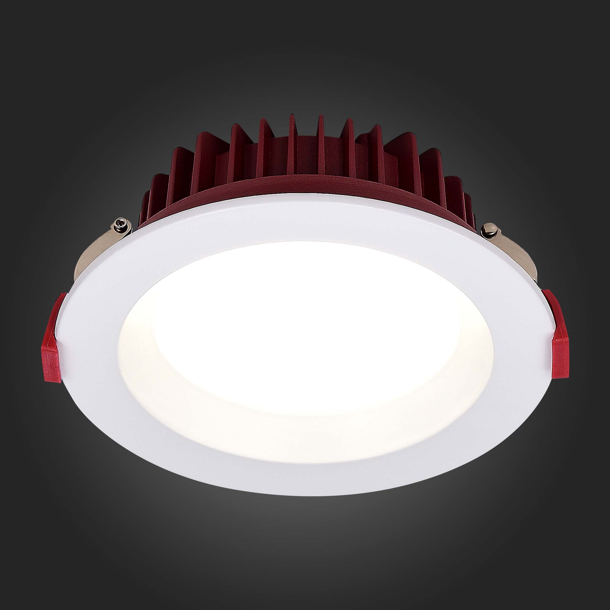 ST752.538.24 Св-к встр. Белый LED 1*24W 3000K 1 920Lm Ra80 100° IP44 D165xH54 100-240VV Встраиваемые светильники