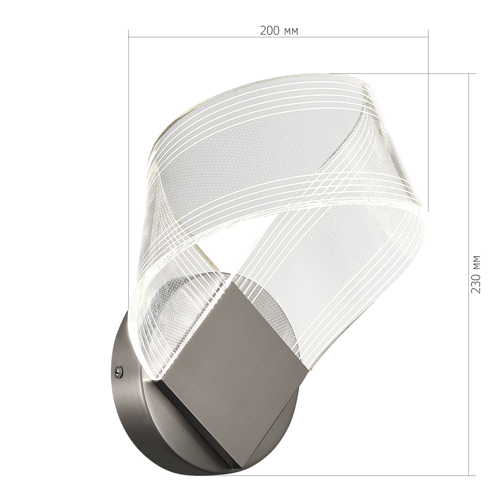 SL6235.101.04 Светильник настенный ST-Luce Никель/Прозрачный LED 1*4W 4000K FAIRY