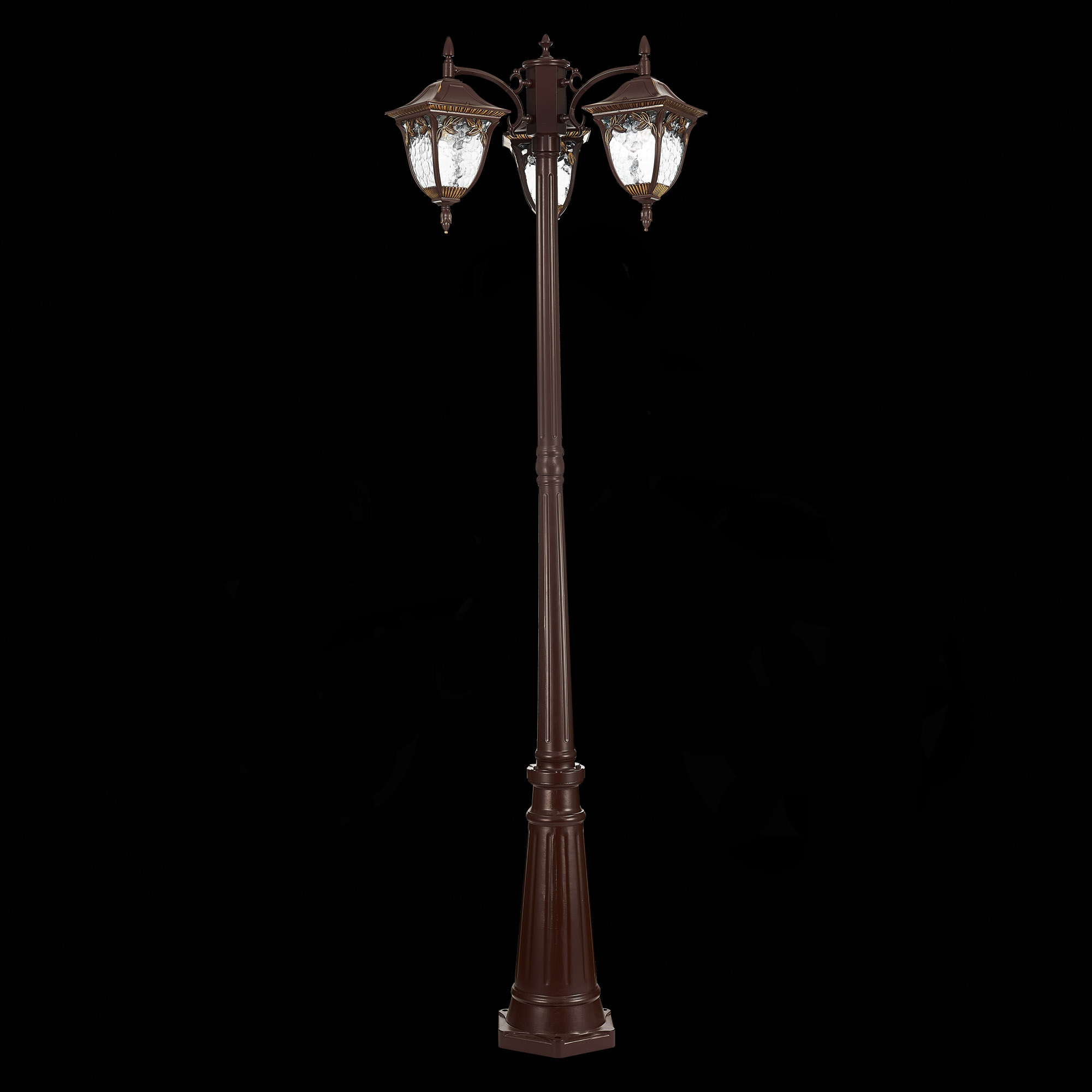 SL083.705.03 Светильник уличный наземный ST-Luce Кофейный/Кофейный, Прозрачный E27 3*60W CHIANI