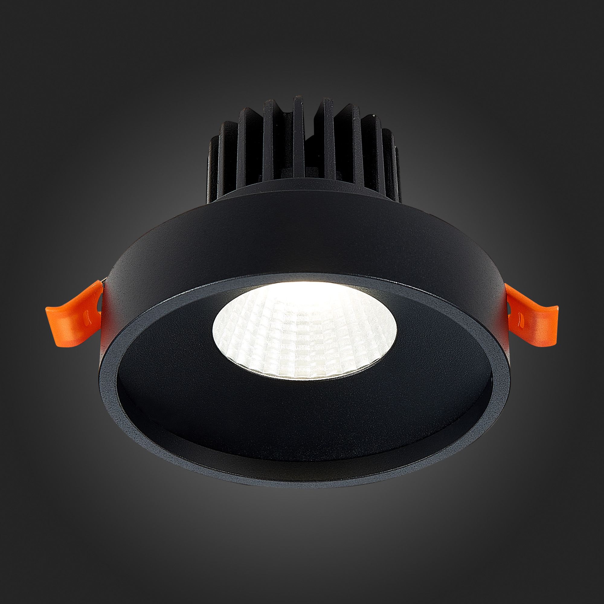 ST751.438.10 Св-к встр. Черный LED 1*10W 3000K 750Lm Ra>90 38° IP20 D100xH75 170-240V Встраиваемые светильники
