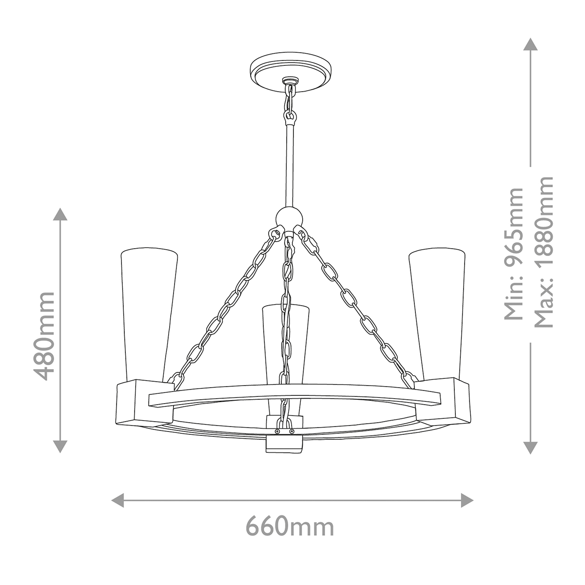 Люстра Elstead Lighting, Арт. KRISTY3-DG-OPAL