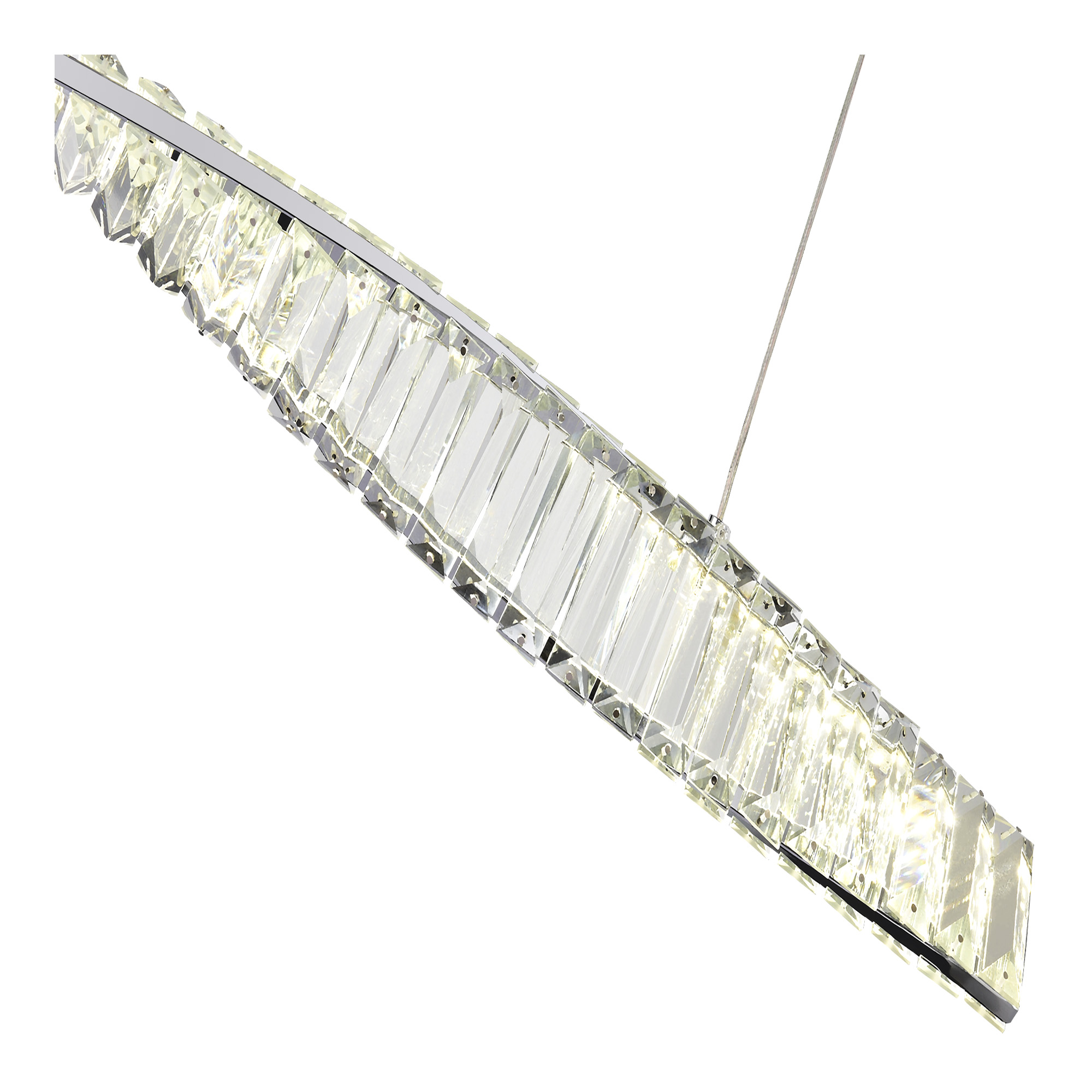 SL6205.113.01 Светильник подвесной ST-Luce Хром/Прозрачный LED 1*21W 4000K ELICA