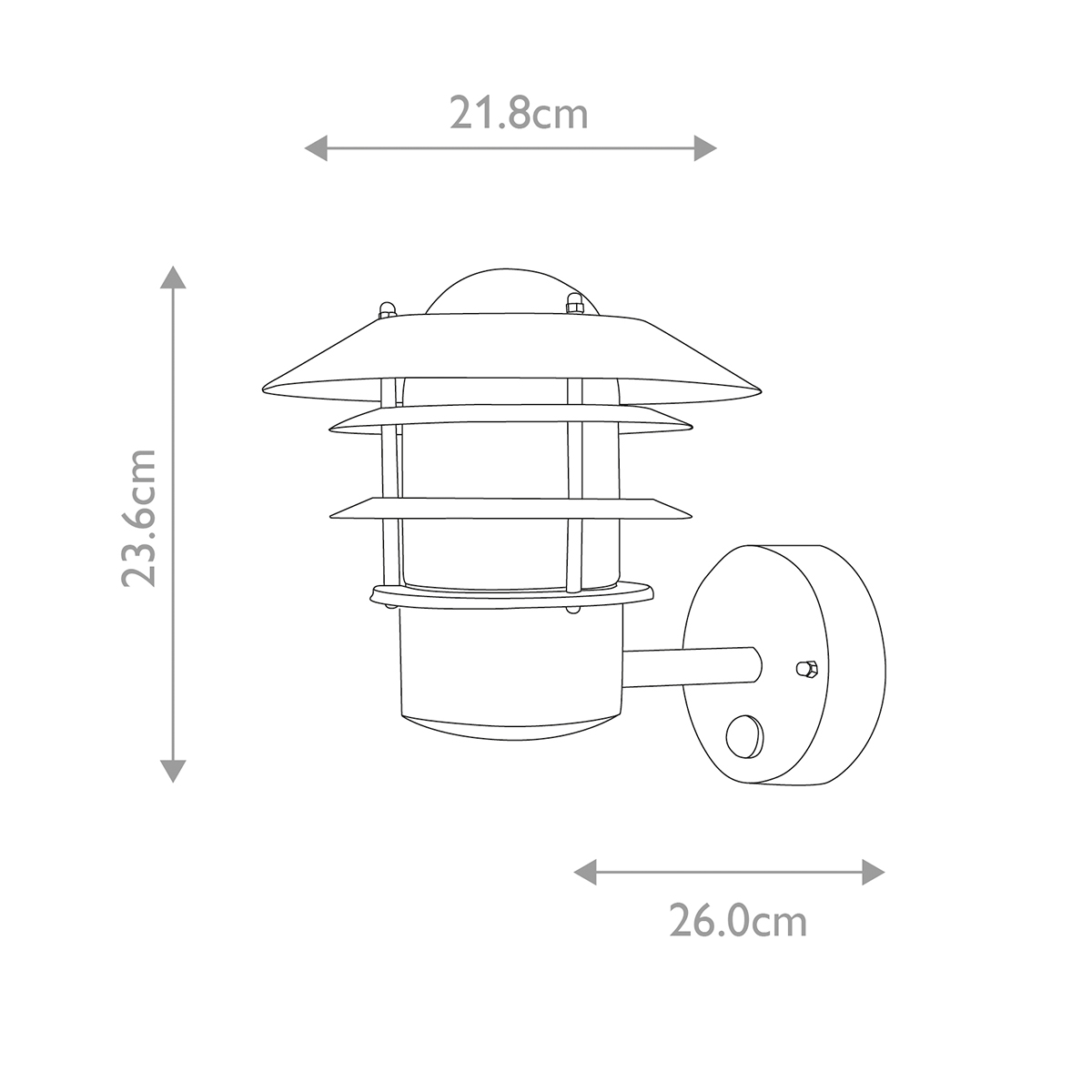 Настенный фонарь Elstead Lighting, Арт. HELSINGOR-PIR-BK