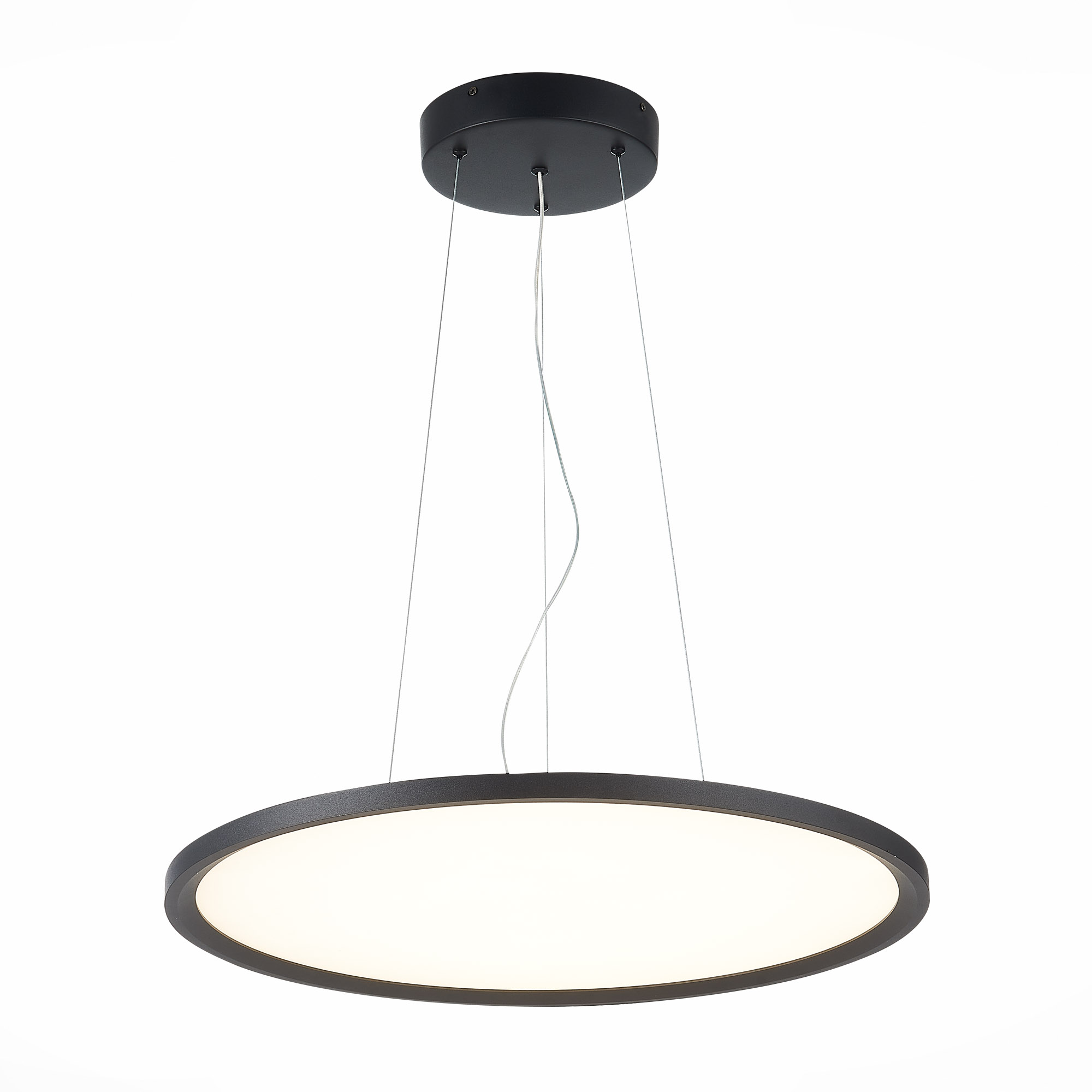 ST602.443.56 Светильник подвесной Черный LED 1*56W 4000K 5 040Lm Ra>80 120 IP20 D600xH36 185-265V Подвесные светильники