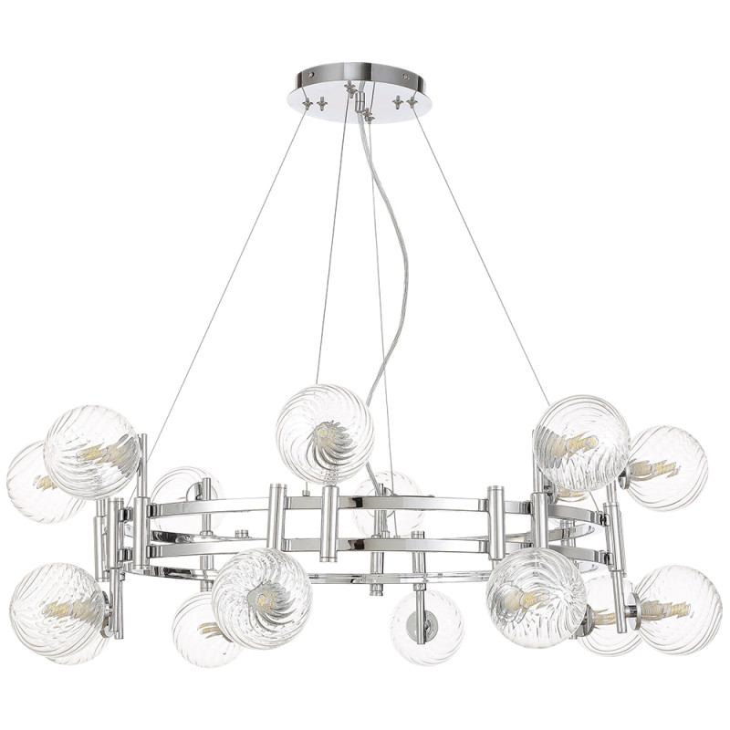 Подвесная люстра Crystal Lux LUXURY SP16 CHROME