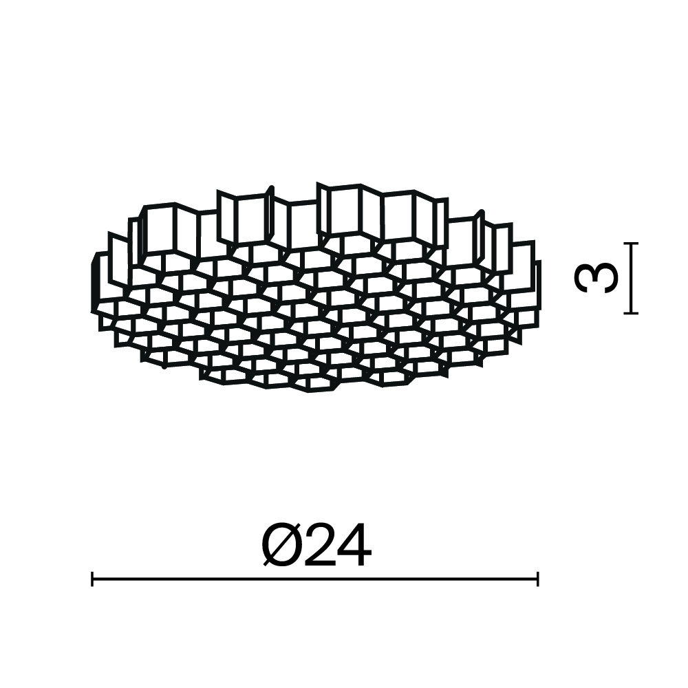 Комплектующие для светильника Technical HoneyComb-D24