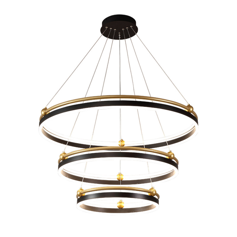 Каскадная люстра Crystal Lux FERNANDO SP158W LED BLACK/GOLD