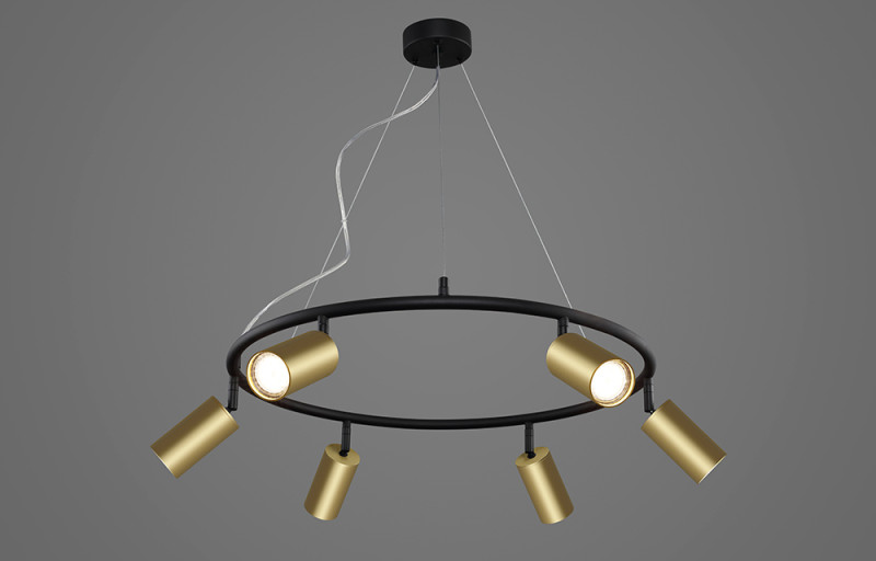 Подвесная люстра Crystal Lux CLT 015C6 D600 BL-GO